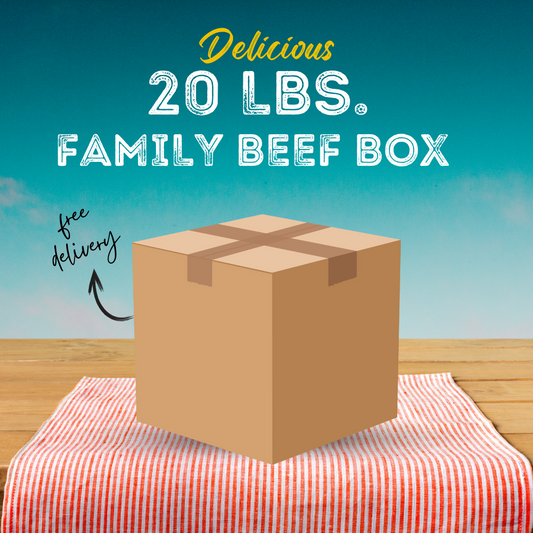 20 lb Beef Subscription Box (6-Month Plan for Small Families) + FREE Instapot ($169 value) (Copy)